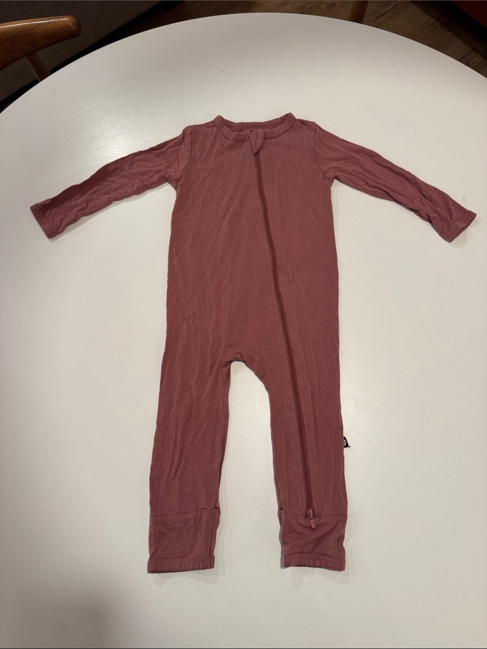 Kyte BABY Long Sleeve One-Piece in Dusty Rose Mauve